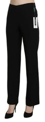 BENCIVENGA Black High Waist Straight Formal Dress Trouser -   -  BENCIVENGA.