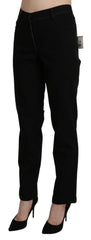 BENCIVENGA Black High Waist Straight Casual Trouser Pant -   -  BENCIVENGA.