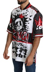 Dolce & Gabbana White King Panda Top Polyester Mens T-shirt -   -  Dolce & Gabbana.