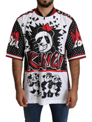 Dolce & Gabbana White King Panda Top Polyester Mens T-shirt -   -  Dolce & Gabbana.
