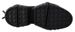 Jimmy Choo Electric Elegance Leather Mesh Sneakers -   -  Jimmy Choo.