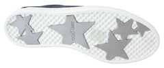 Jimmy Choo Chic Slip-On Blue Denim Suede Sneakers -   -  Jimmy Choo.