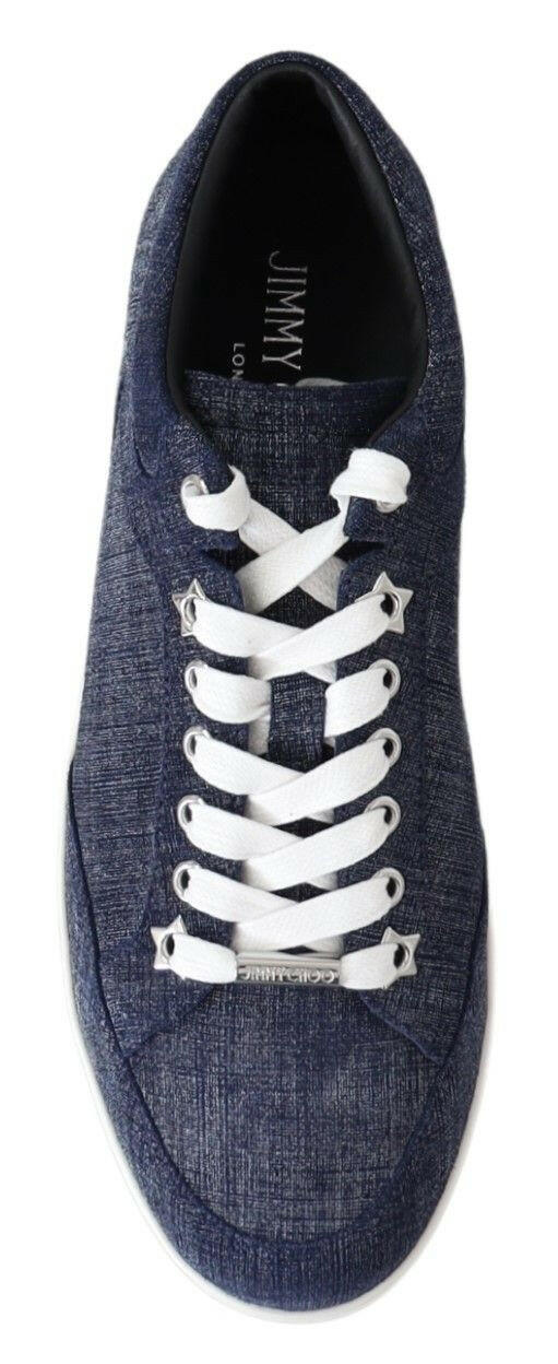 Jimmy Choo Chic Slip-On Blue Denim Suede Sneakers -   -  Jimmy Choo.