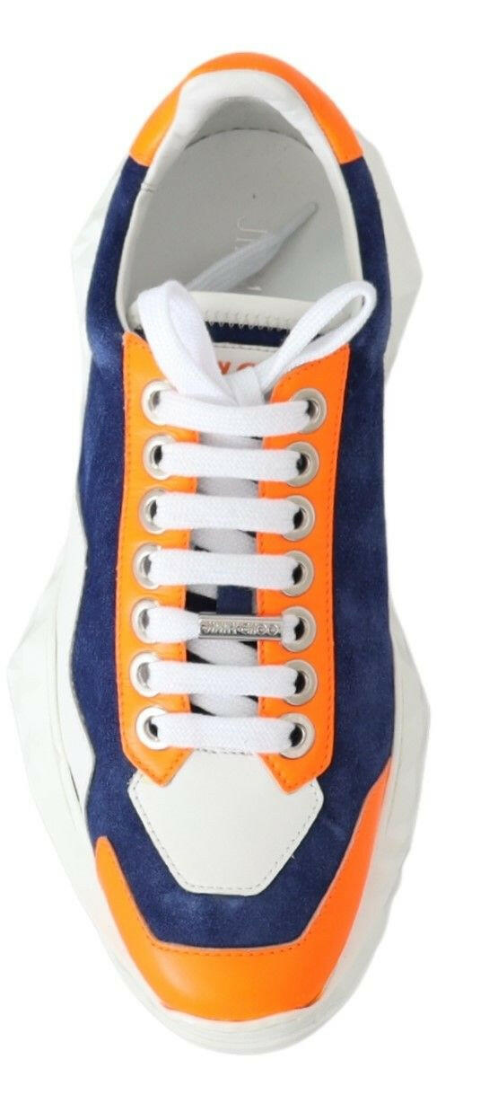 Jimmy Choo Electric Elegance Leather Mix Sneakers -   -  Jimmy Choo.