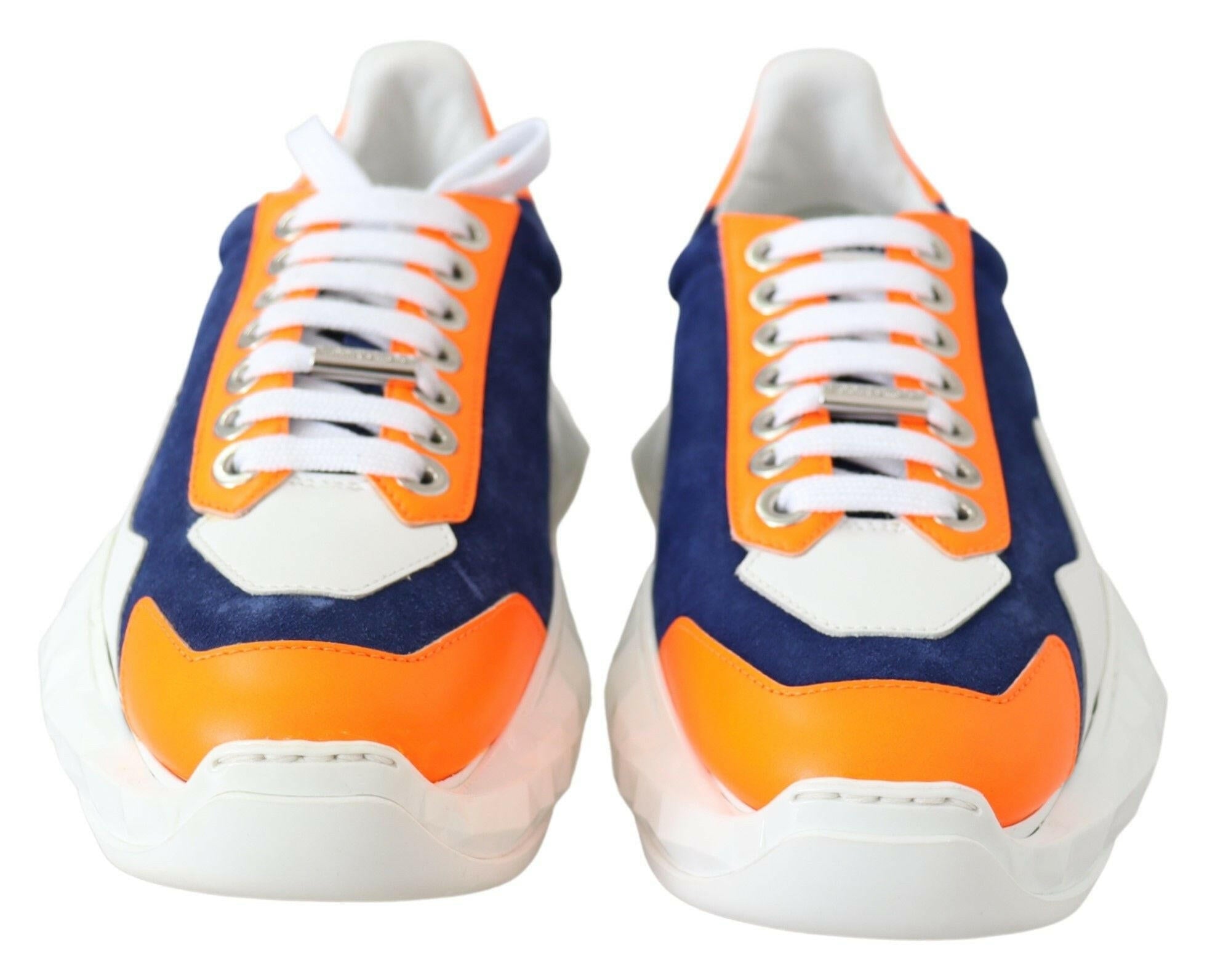 Jimmy Choo Electric Elegance Leather Mix Sneakers -   -  Jimmy Choo.