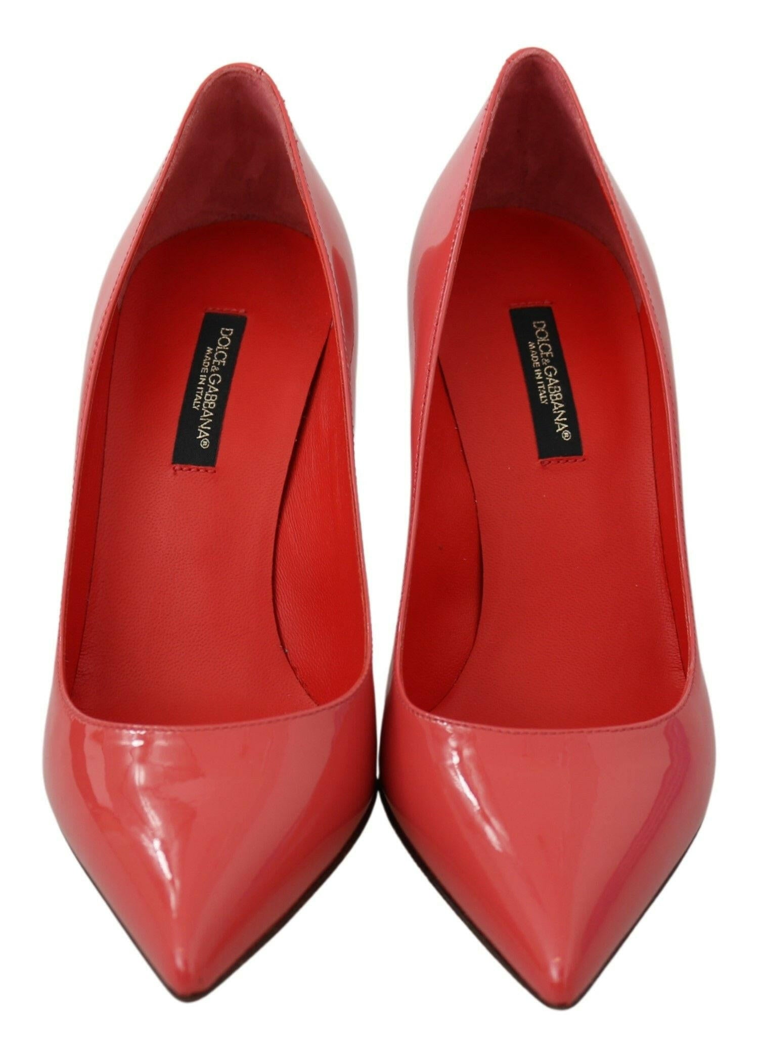 Dolce & Gabbana Dark Pink Patent Leather Heels Pumps -   -  Dolce & Gabbana.