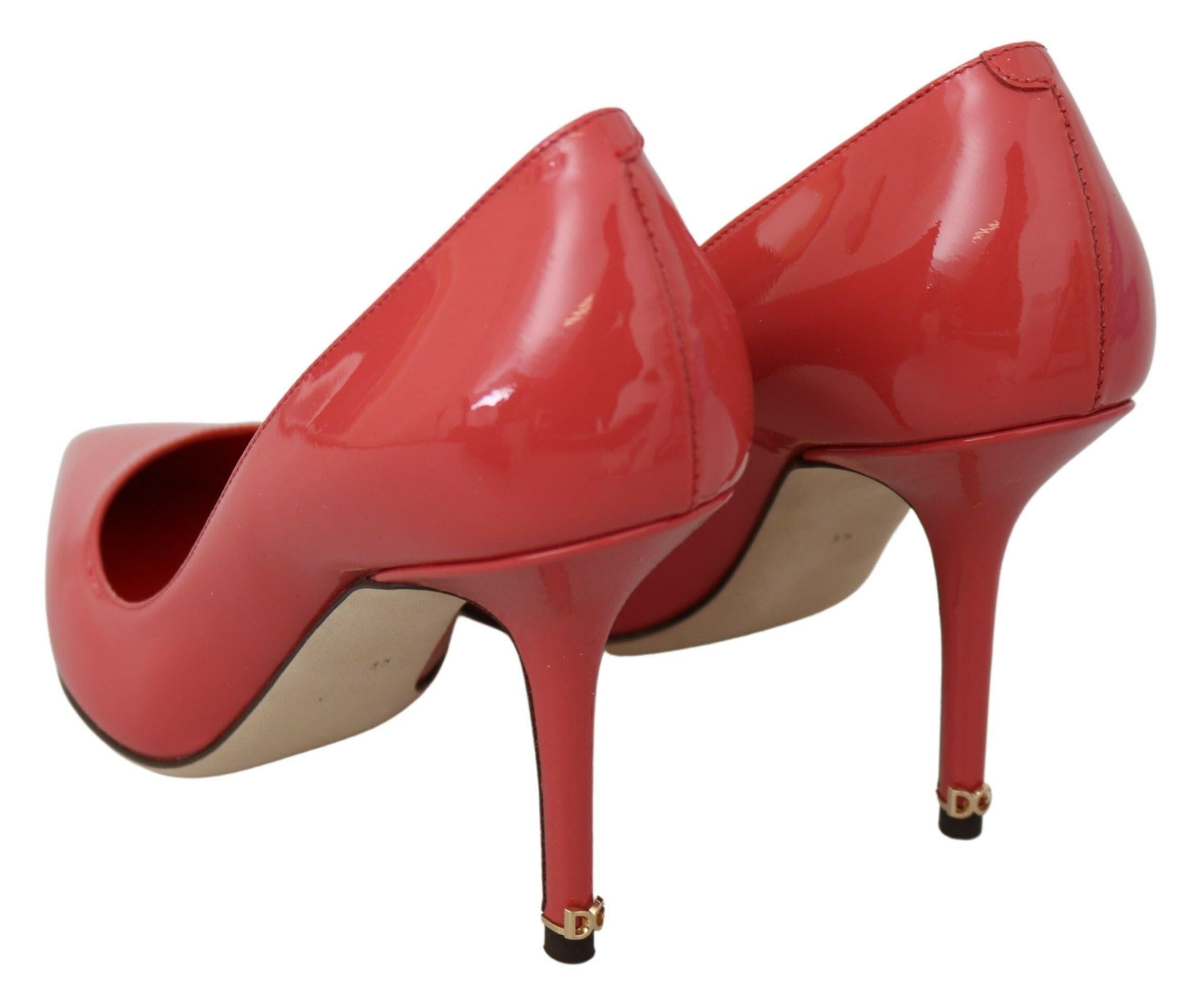 Dolce & Gabbana Dark Pink Patent Leather Heels Pumps -   -  Dolce & Gabbana.