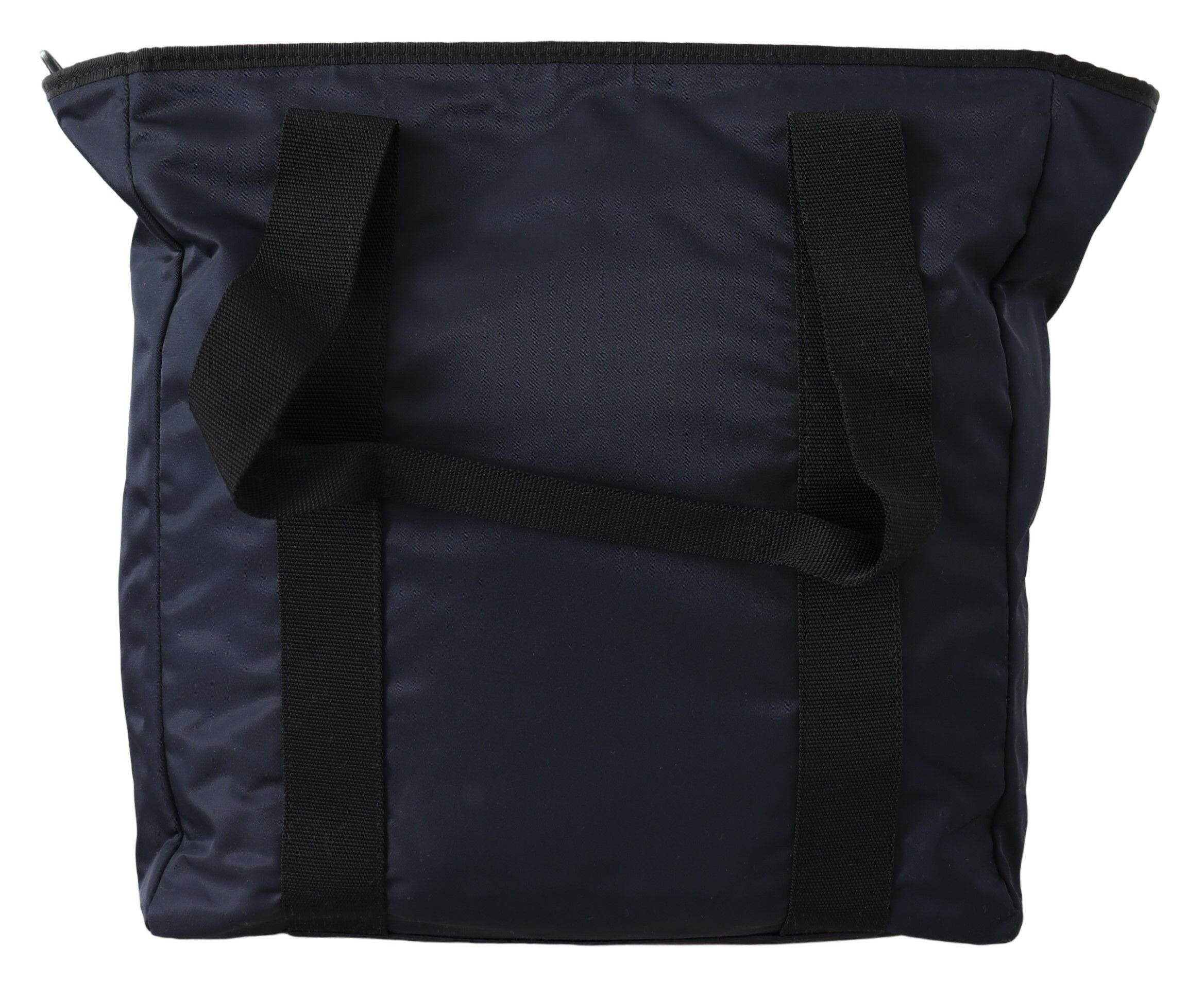 Versace Elegant Blue Nylon Tote Bag -  Tote Bag for Men -  Versace.