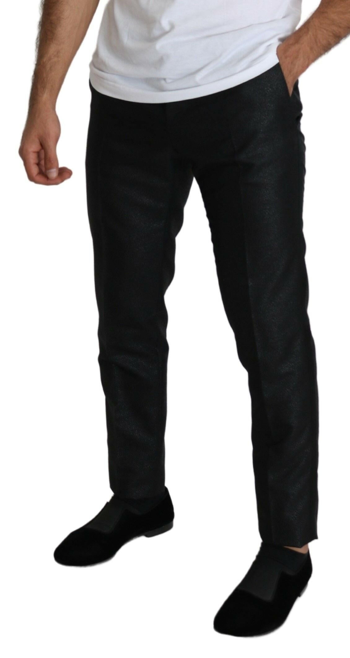Dolce & Gabbana Black Metallic Skinny Trouser Dress -   -  Dolce & Gabbana.