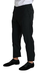 Dolce & Gabbana Black Wool Skinny Cropped Trouser Dress -   -  Dolce & Gabbana.