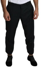 Dolce & Gabbana Black Wool Skinny Cropped Trouser Dress -   -  Dolce & Gabbana.