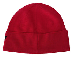 Givenchy Red Pink Wool Beanie Unisex Men Women Beanie Hat -   -  Givenchy.