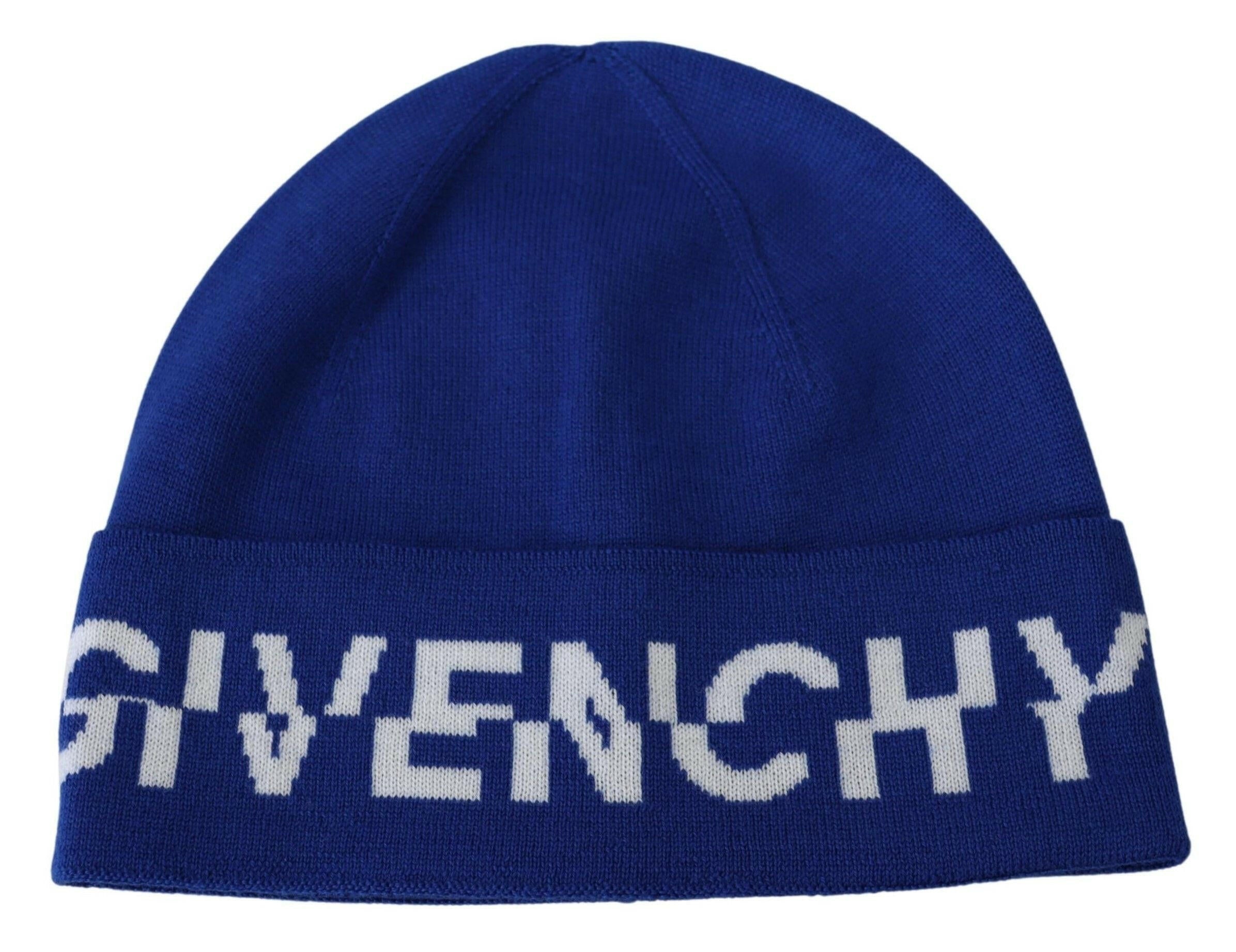 Givenchy Blue Wool Unisex Winter Warm Beanie Hat -   -  Givenchy.