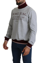 Dolce & Gabbana Gray Homo Sum Turtleneck Pullover Sweater -   -  Dolce & Gabbana.
