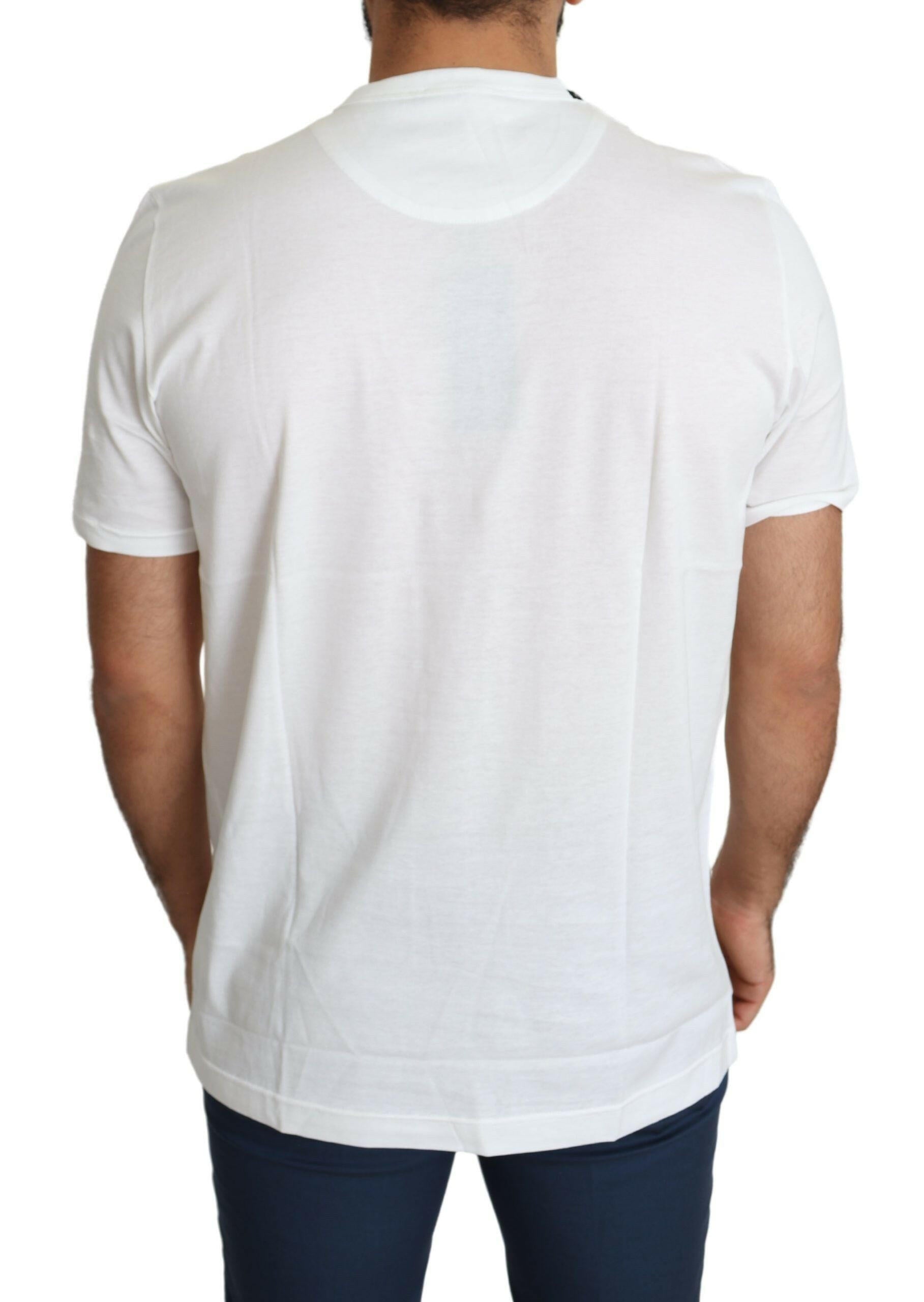 Dolce & Gabbana White Saint Valentine Hearts Print Men  T-shirt -   -  Dolce & Gabbana.