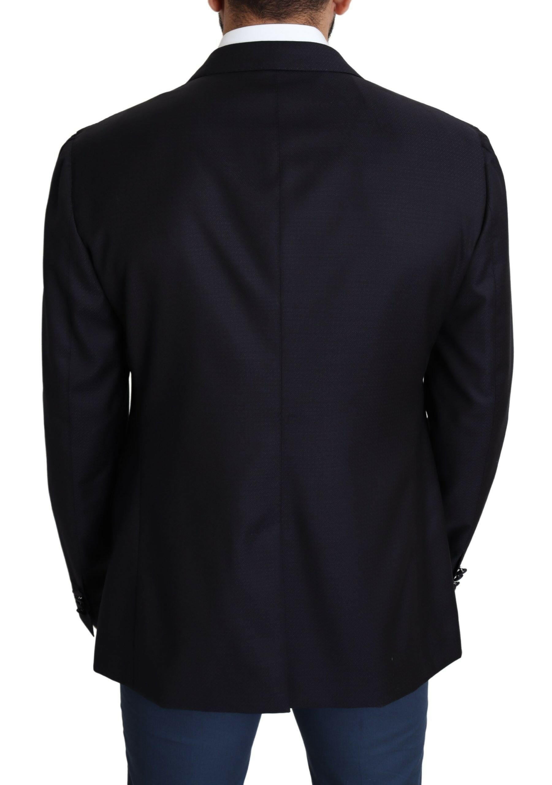 Dolce & Gabbana Black Wool Single Breasted NAPOLI Blazer -   -  Dolce & Gabbana.