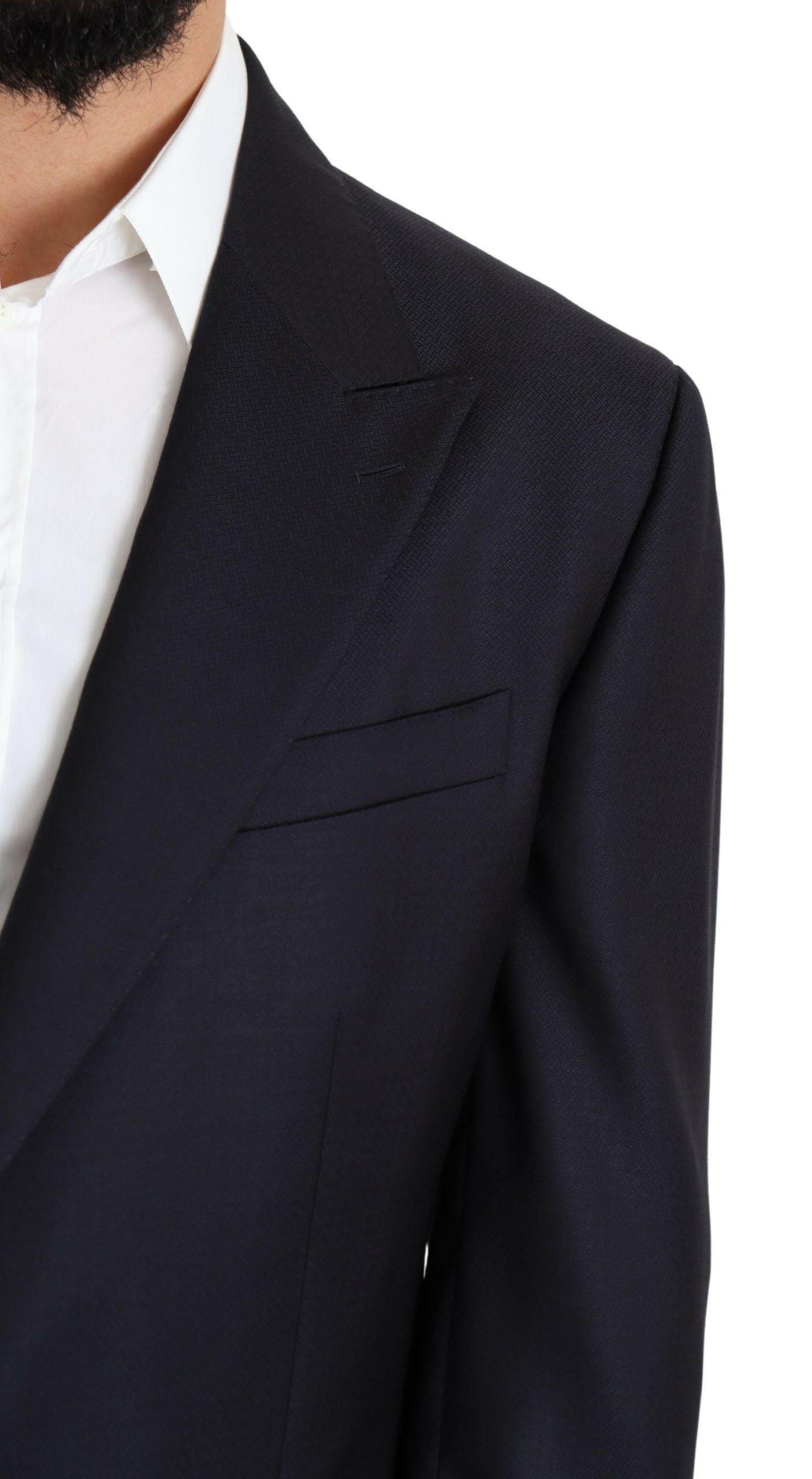 Dolce & Gabbana Black Wool Single Breasted NAPOLI Blazer -   -  Dolce & Gabbana.