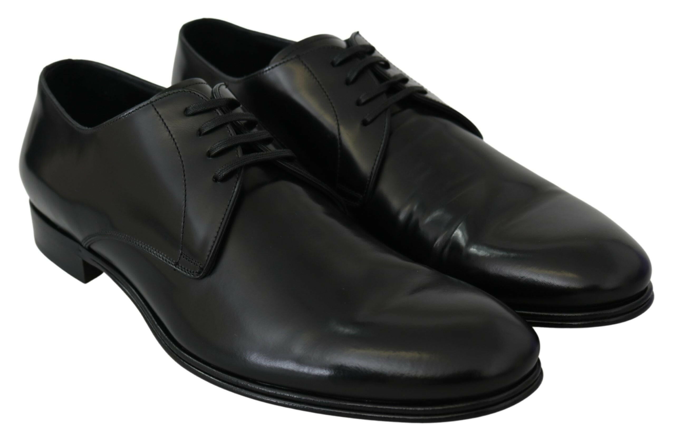 Dolce & Gabbana Derby Napoli Black Leather Dress Formal Shoes -   -  Dolce & Gabbana.