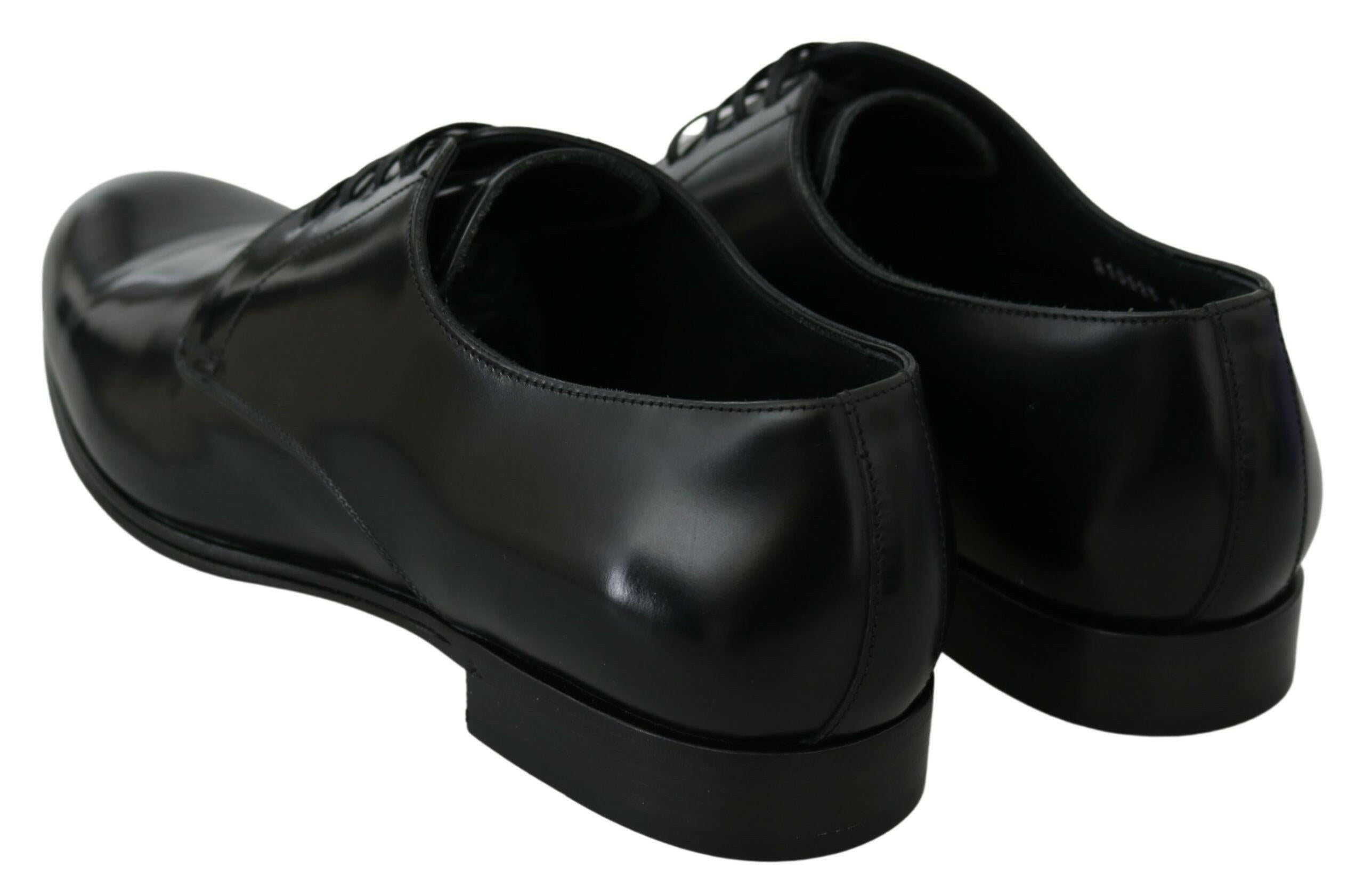 Dolce & Gabbana Derby Napoli Black Leather Dress Formal Shoes -   -  Dolce & Gabbana.