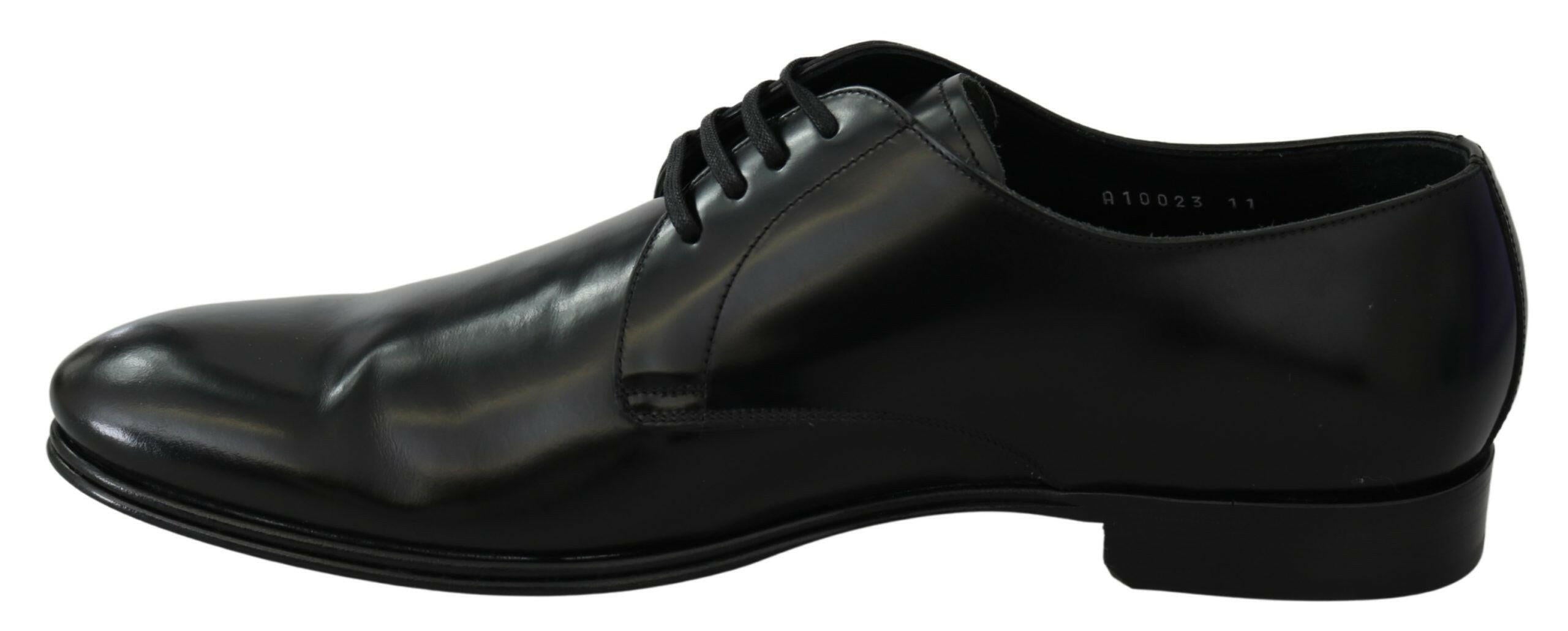 Dolce & Gabbana Derby Napoli Black Leather Dress Formal Shoes -   -  Dolce & Gabbana.