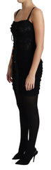 Dolce & Gabbana Black Lace Up Floral Corset Bustier Mini Dress -   -  Dolce & Gabbana.
