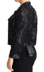 Dolce & Gabbana Black Lace Sheer Corset Organza Silk Jacket -   -  Dolce & Gabbana.