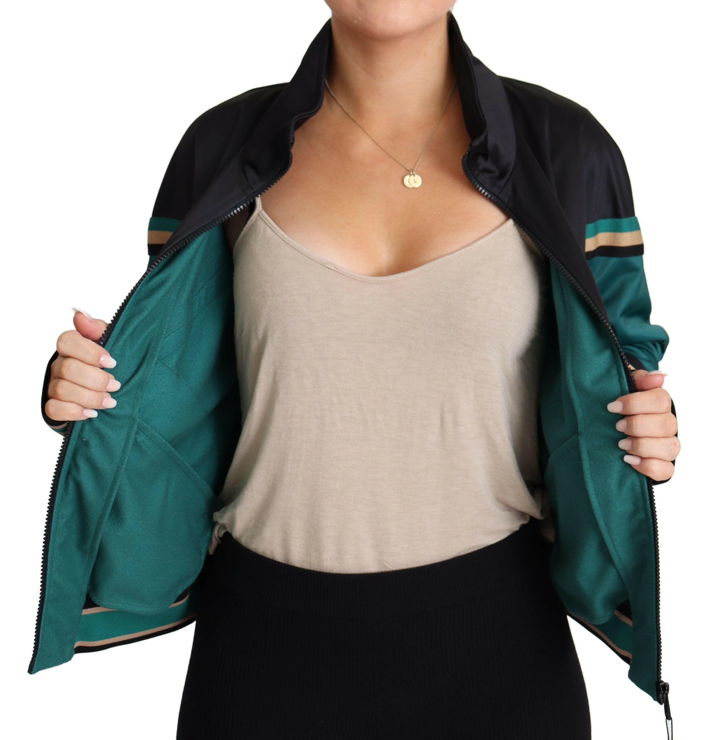 Dolce & Gabbana Multicolor DG Logo Mania Track Bomber Jacket -   -  Dolce & Gabbana.
