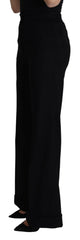 Dolce & Gabbana Black Cashmere Wide Leg Women Trouser Pants -   -  Dolce & Gabbana.