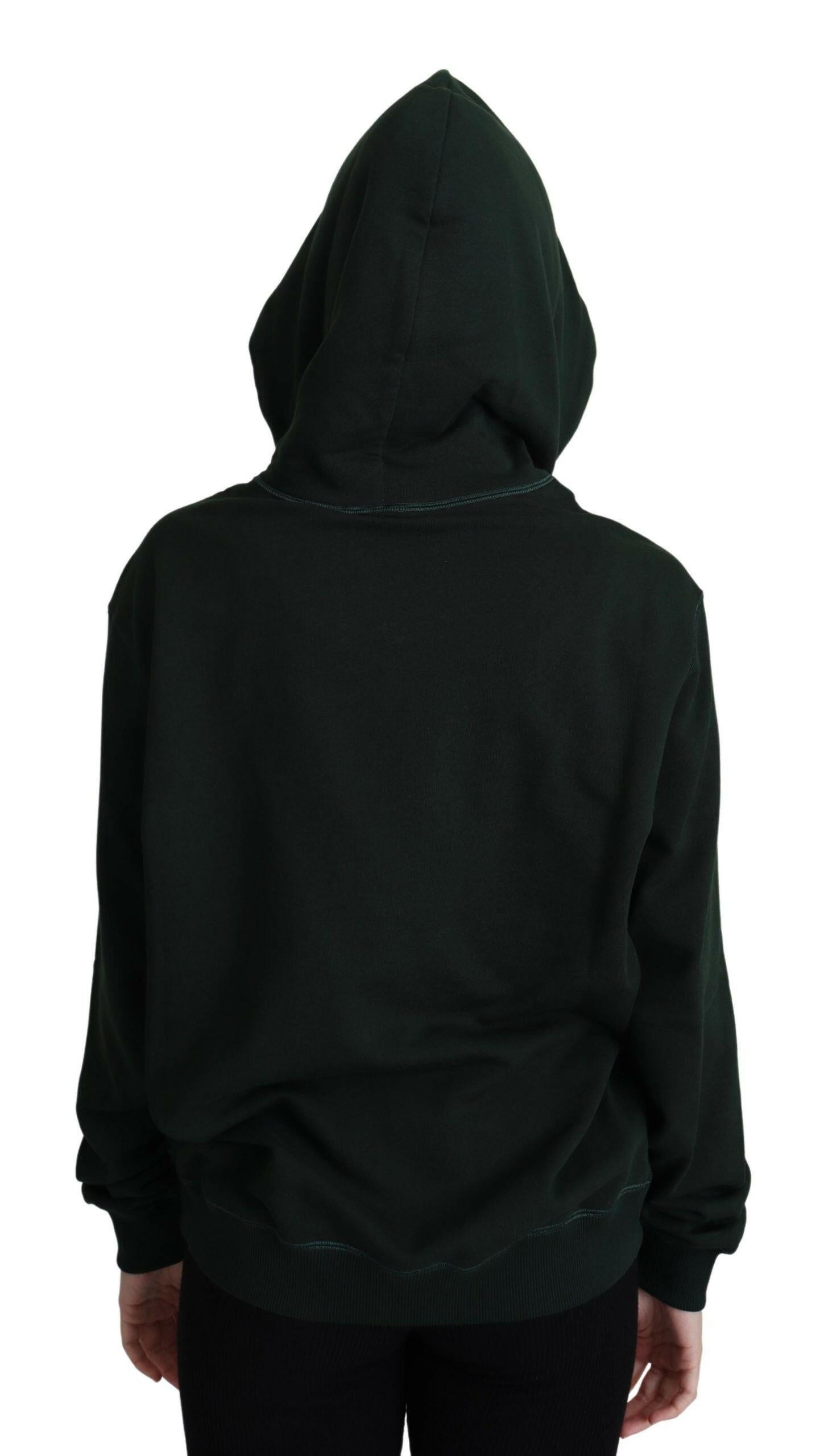 Dolce & Gabbana Dark Green Crown Embroidery Hoodie -   -  Dolce & Gabbana.