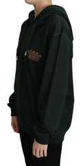 Dolce & Gabbana Dark Green Crown Embroidery Hoodie -   -  Dolce & Gabbana.