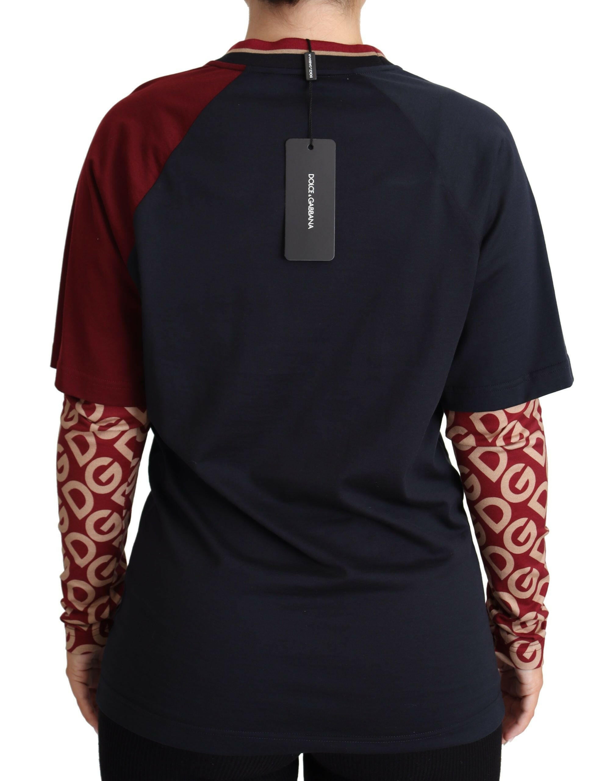 Dolce & Gabbana Multicolor Royals Crewneck Pullover Sweater -   -  Dolce & Gabbana.