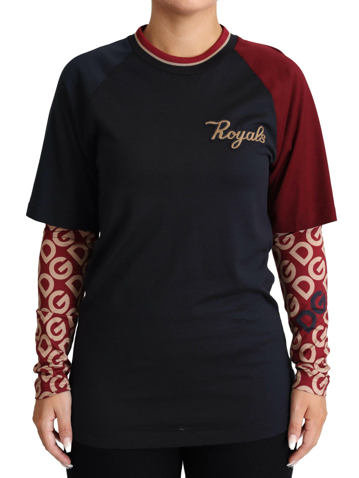 Dolce & Gabbana Multicolor Royals Crewneck Pullover Sweater -   -  Dolce & Gabbana.