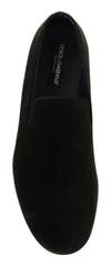 Dolce & Gabbana Green Velvet Slip On Mens Loafers Shoes -   -  Dolce & Gabbana.