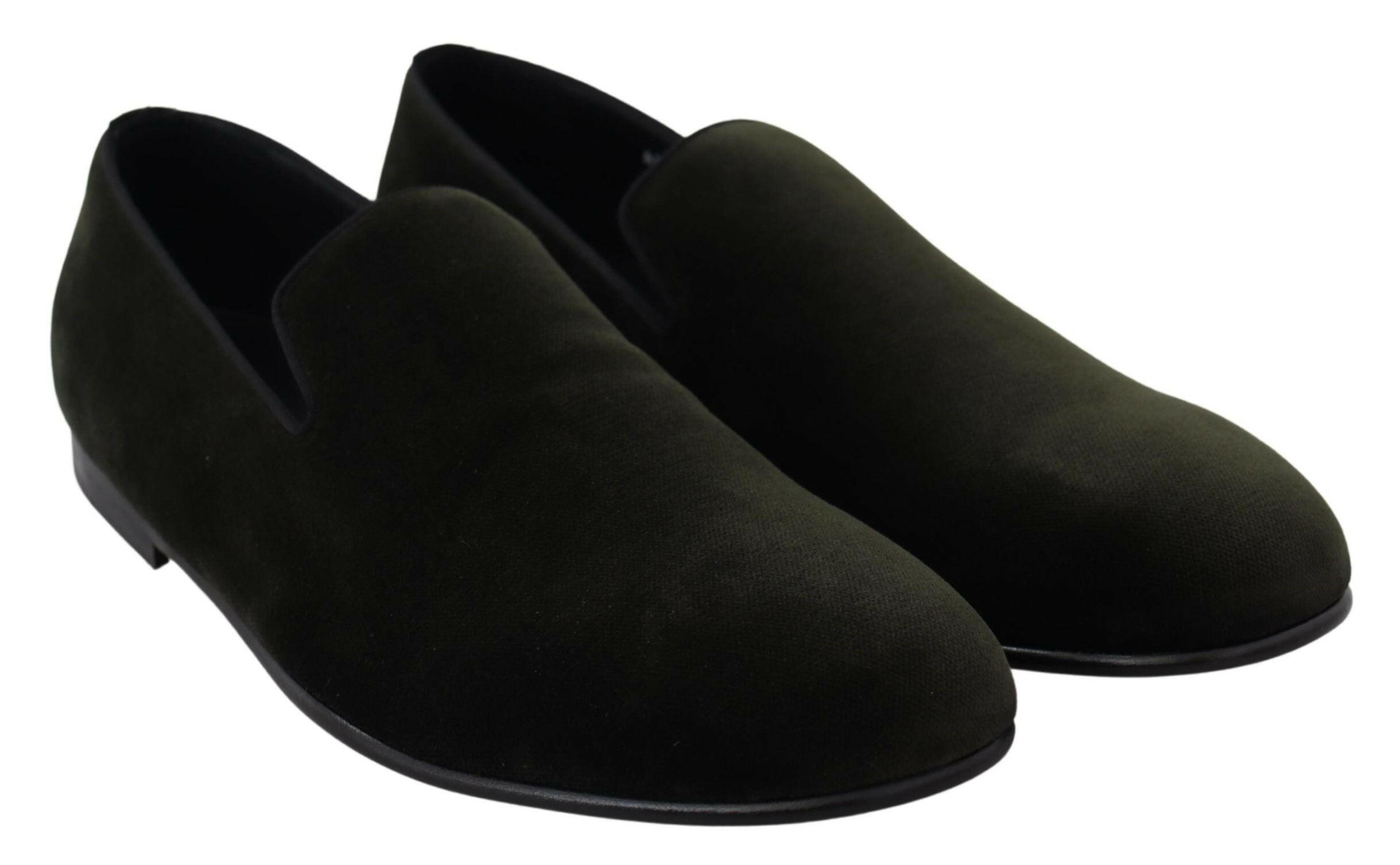 Dolce & Gabbana Green Velvet Slip On Mens Loafers Shoes -   -  Dolce & Gabbana.