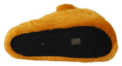 Dolce & Gabbana Yellow LION Flats Slippers Sandals Shoes -   -  Dolce & Gabbana.