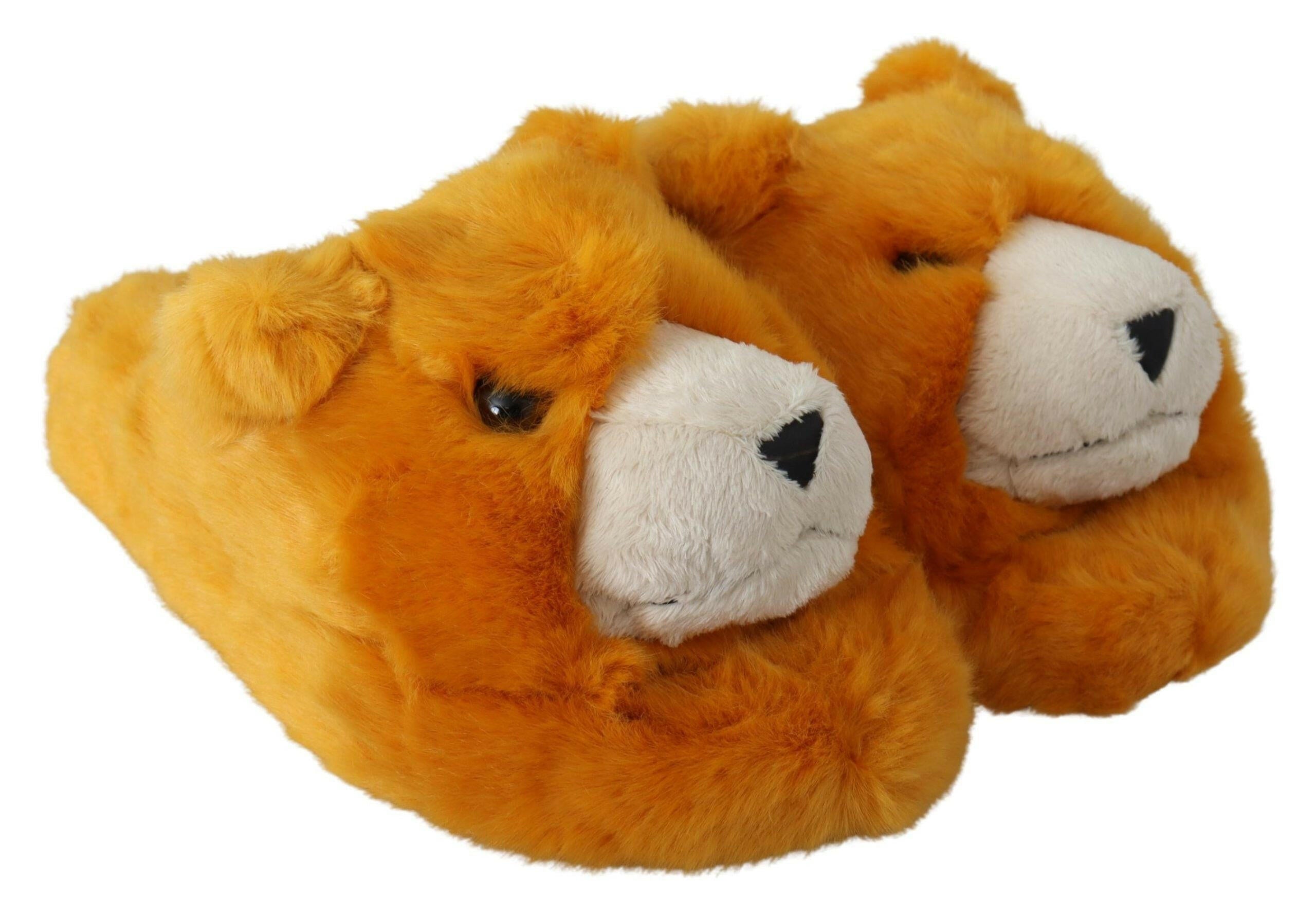 Dolce & Gabbana Yellow LION Flats Slippers Sandals Shoes -   -  Dolce & Gabbana.