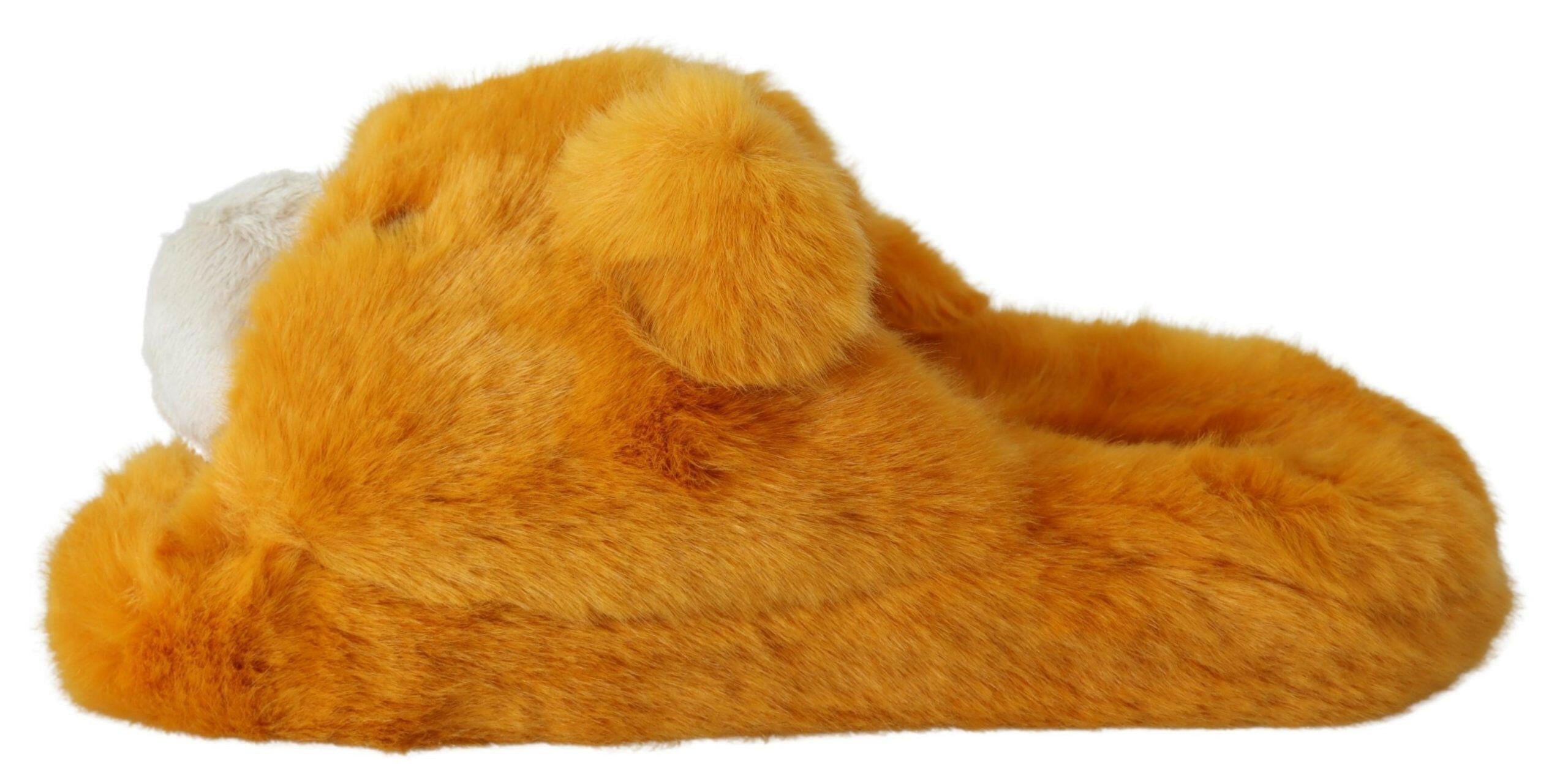 Dolce & Gabbana Yellow LION Flats Slippers Sandals Shoes -   -  Dolce & Gabbana.