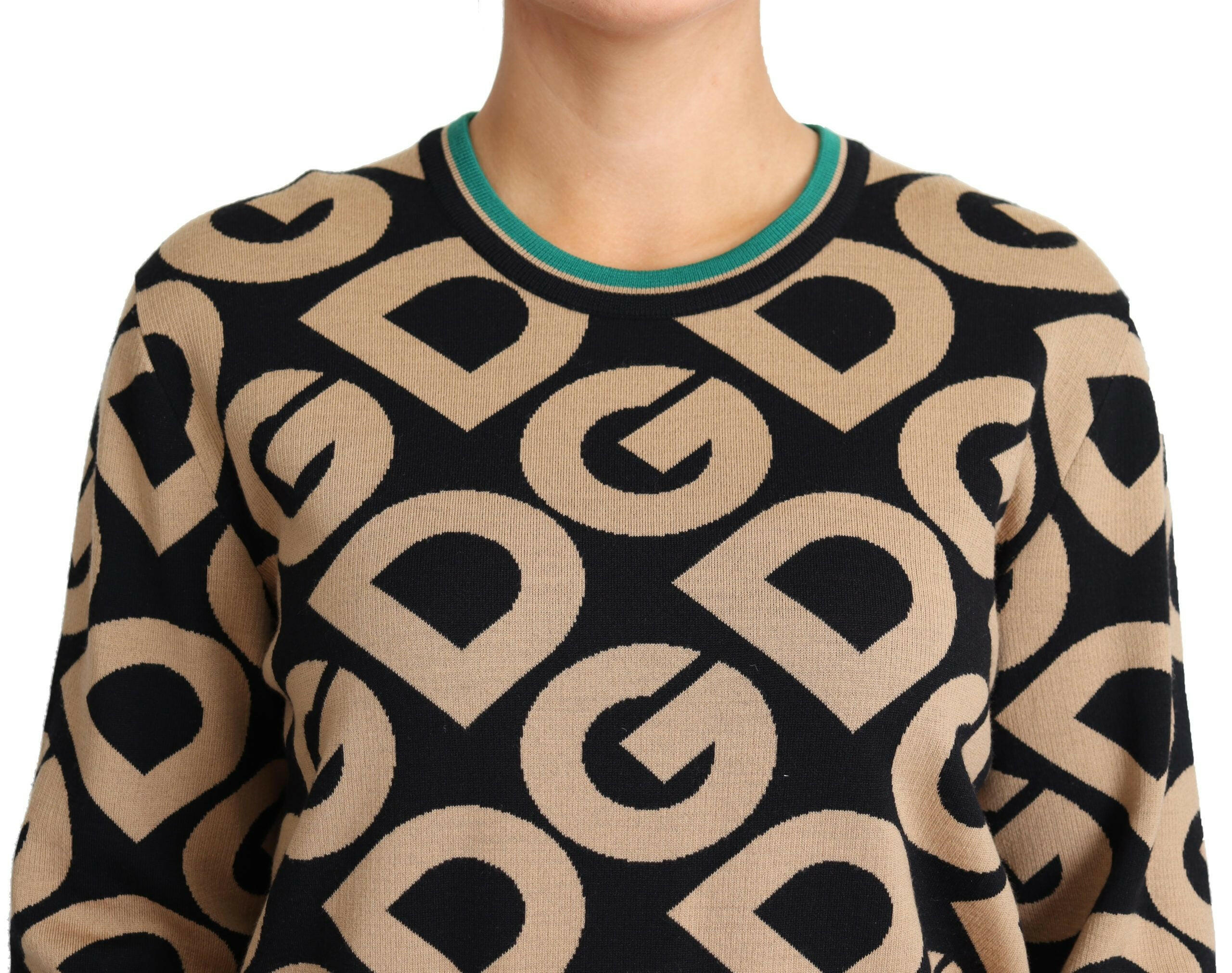 Dolce & Gabbana Multicolor DG Mania Wool Crewneck Pullover Sweater -   -  Dolce & Gabbana.