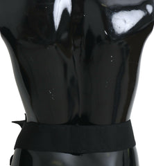 Dolce & Gabbana Black Crystal Brooch Wide Wai SATORIA Belt -   -  Dolce & Gabbana.