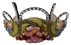 Dolce & Gabbana Gold Brass Floral Crystals LED Lights Crown Tiara Diadem -   -  Dolce & Gabbana.
