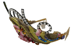 Dolce & Gabbana Gold Brass Floral Crystals LED Lights Crown Tiara Diadem -   -  Dolce & Gabbana.