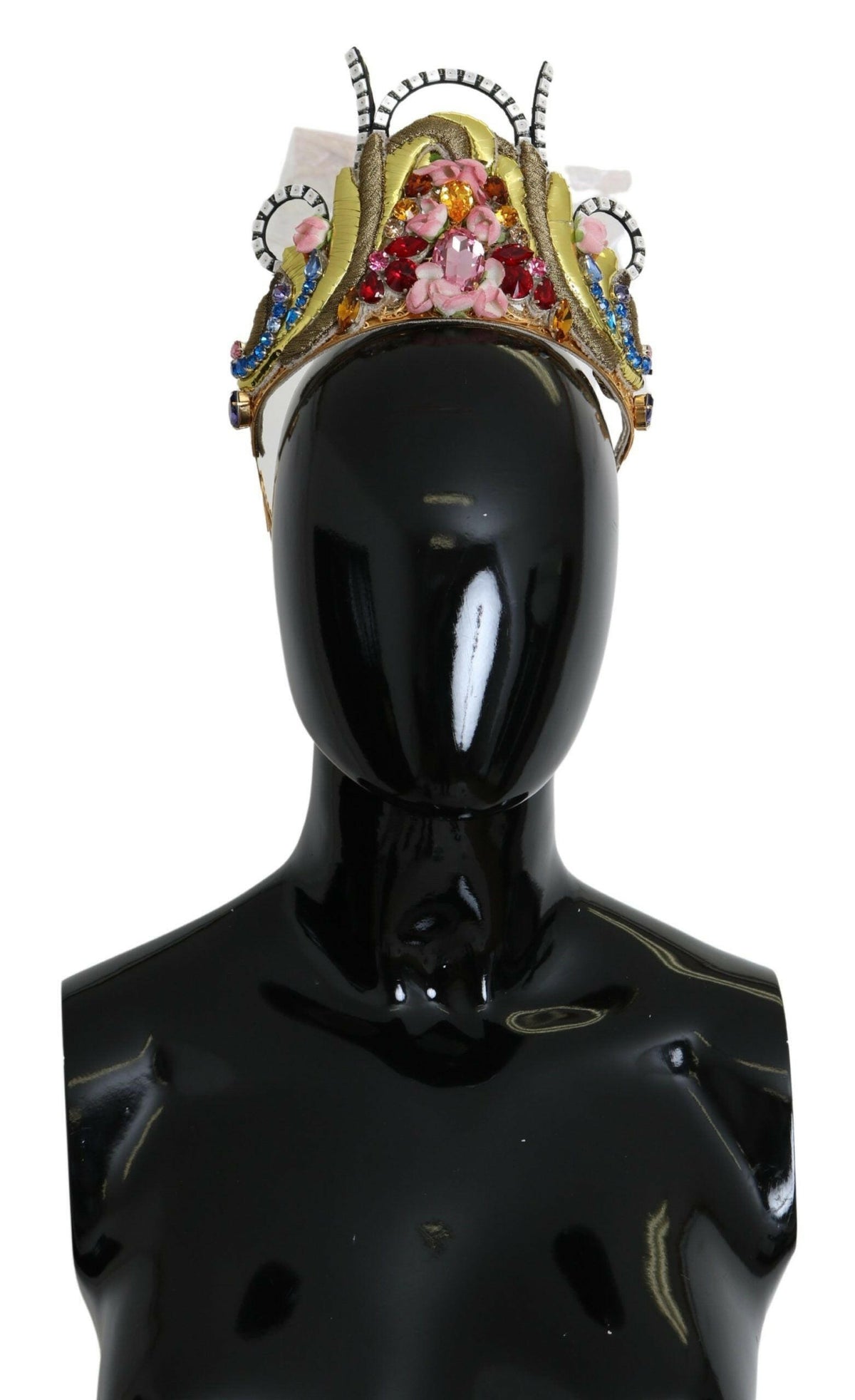 Dolce & Gabbana Gold Brass Floral Crystals LED Lights Crown Tiara Diadem -   -  Dolce & Gabbana.