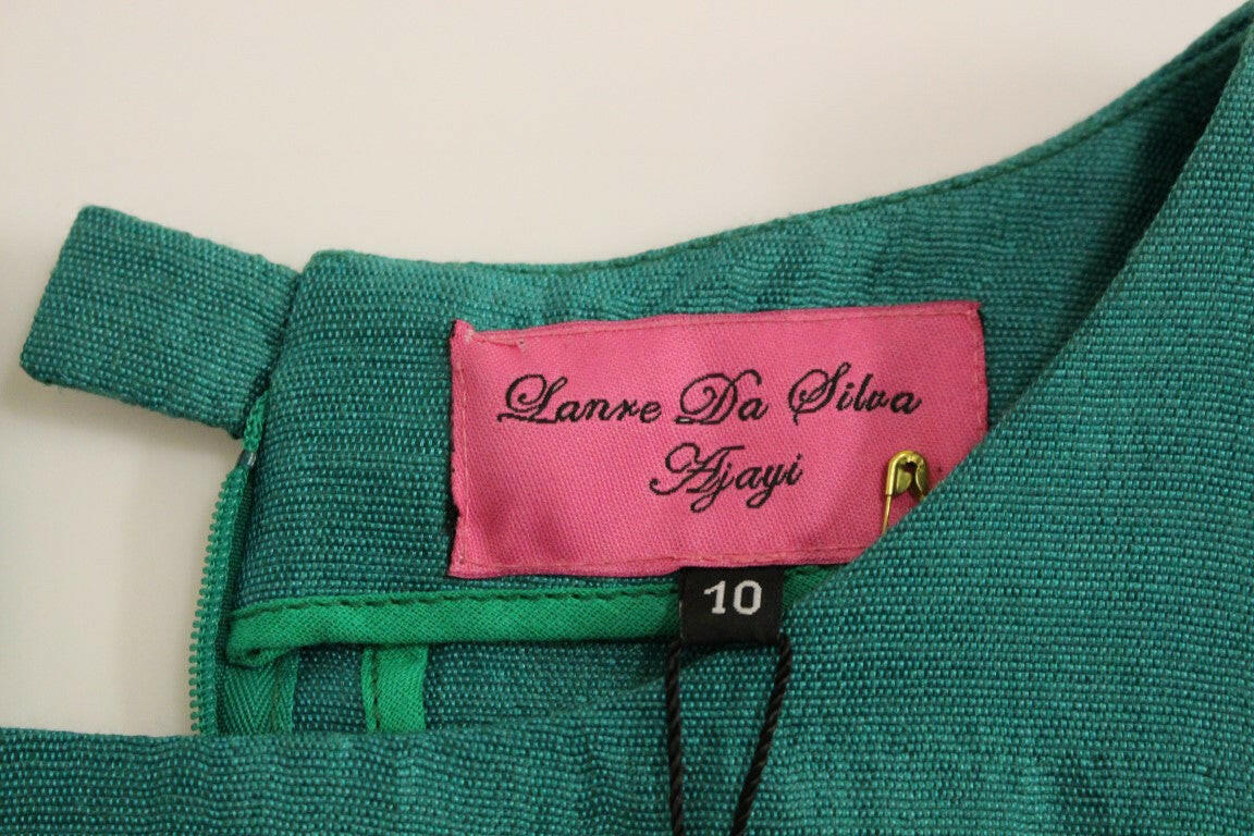 Lanre Da Silva Ajayi Green Above Knee Mini Dress -   -  Lanre Da Silva Ajayi.