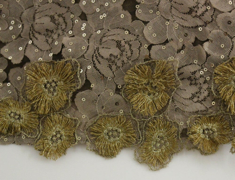 Lanre Da Silva Ajayi GOLD Long Lace Maxi Crystal Dress -   -  Lanre Da Silva Ajayi.