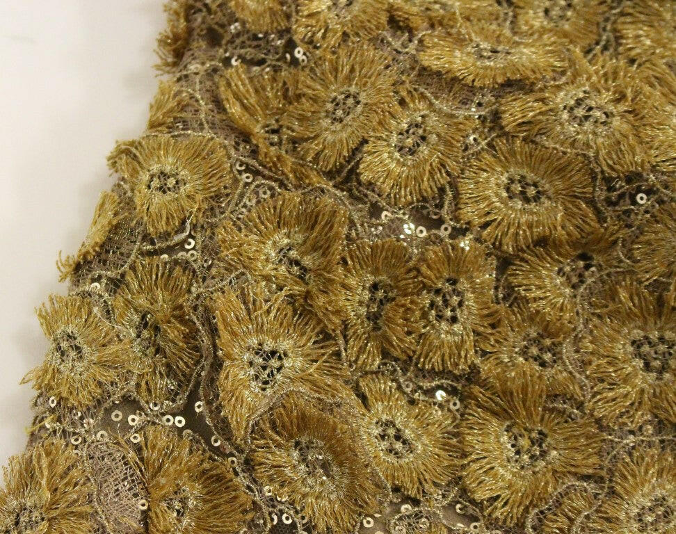 Lanre Da Silva Ajayi GOLD Long Lace Maxi Crystal Dress -   -  Lanre Da Silva Ajayi.
