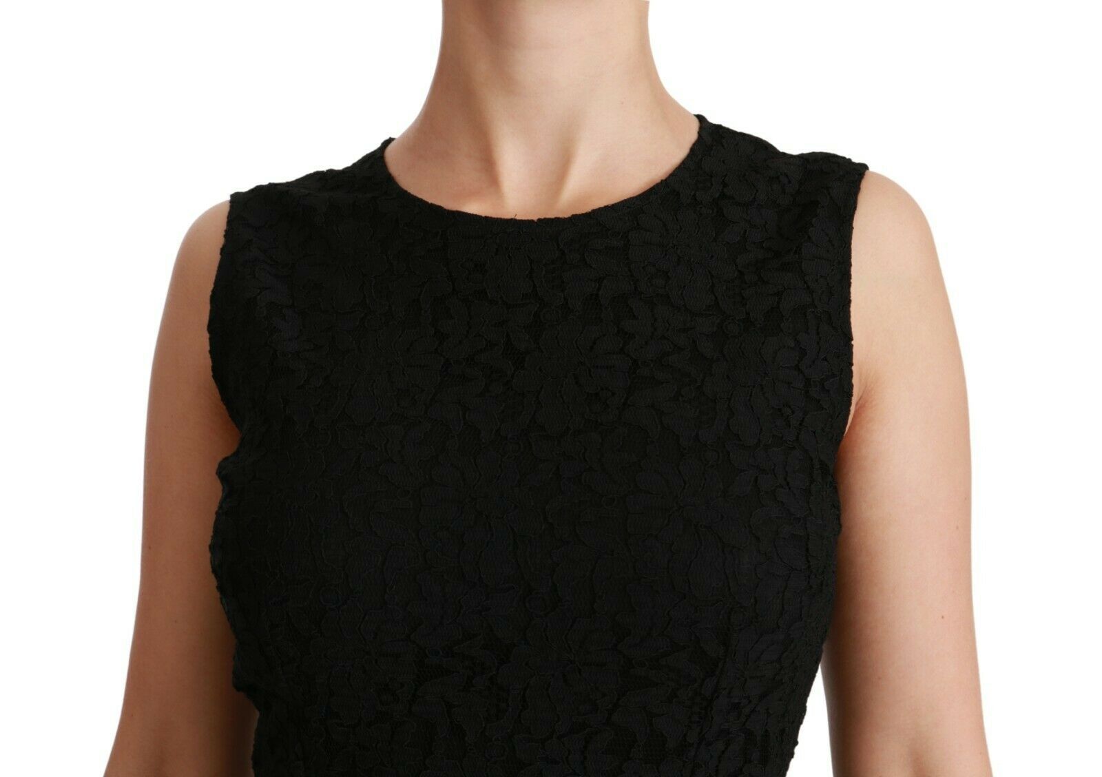 Dolce & Gabbana Black Floral Lace Sheath Gown Dress -   -  Dolce & Gabbana.