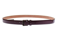 Dolce & Gabbana Purple Leather Logo Cintura Gürtel Belt -   -  Dolce & Gabbana.