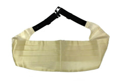 Dolce & Gabbana White Waist Silk Cummerbund Belt -  Men´s Cummerbund -  Dolce & Gabbana.