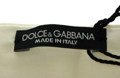 Dolce & Gabbana White Waist Silk Cummerbund Belt -  Men´s Cummerbund -  Dolce & Gabbana.