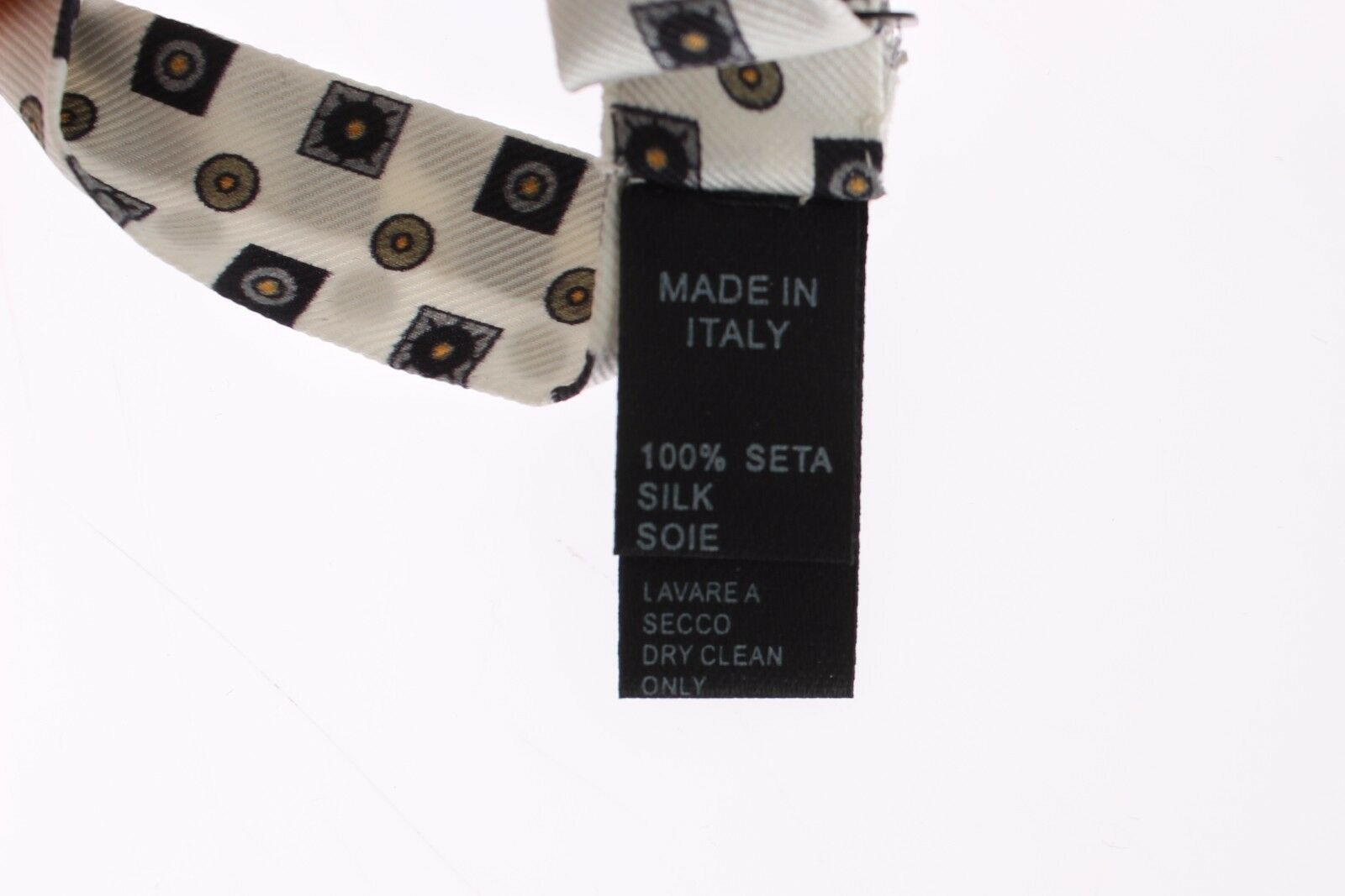 Dolce & Gabbana White Silk Bowtie Leather Men Belt Gift Box -  Neckties, Men -  Dolce & Gabbana.